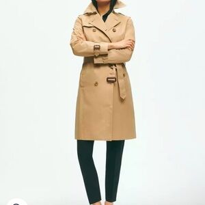 Water Repellent Trench Coat With Zip-Out Lining EUC Khaki